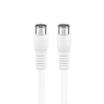 Nedis satelitní kabel Quick-F - Quick-F pozlacený bílá / Kabel / 75 Ohm / 50 dB / dvojité stínění / 10 m (CSGB41300WT100)