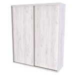 Nábytek Mikulík Skříň FLEXI 2 - 2x dveře plné ROZMĚR: (š/v/h) 220 x 220 x 65 cm