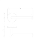 OMNIRES - MODERN PROJECT držák toaletního papíru černá mat /BLM/ MP60510BL