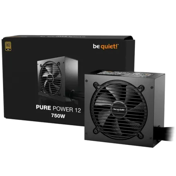 Be quiet! Pure Power 12 750W / ATX 3.1 / 750W / 80 PLUS Gold / Aktivní PFC / nemodulární (BP003EU)