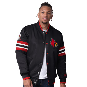 Starter Pánská bunda Louisville Cardinals NCAA Scout Varsity Satin Jacket Velikost: M