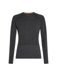 Pánské merino tričko s dlouhým rukávem ICEBREAKER Mens 260 ZoneKnit LS Crewe, Jet Heather velikost: M