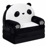 Mamido Rozkládací dětské křeslo panda černo-bílá