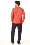 Pánské pyžamo MNS B22 oranžová
