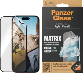 PanzerGlass Matrix UWF D30 Ochranná fólie pro Apple iPhone 15 / Instalační set (2817)