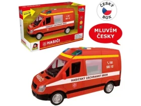 MaDe 10857 - Hašičská dodávka na setrvačník se zvukem