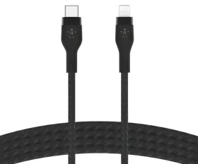 Belkin Flex CAA011bt2MBK černá / Kabel USB-C na Lightning / 2 m / 15W / MFi certifikace (CAA011BT2MBK)