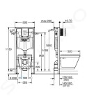 GROHE - Solido Set předstěnové instalace, klozetu Bau Ceramic a sedátka softclose, tlačítko Skate Cosmopolitan, chrom 38528SET-KH