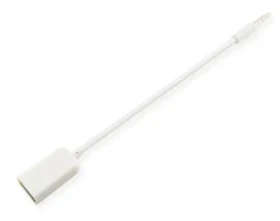 MicroConnect Audio kabel 3.5mm jack - USB A (F) 0.2m bílá (AUDUSBFW)
