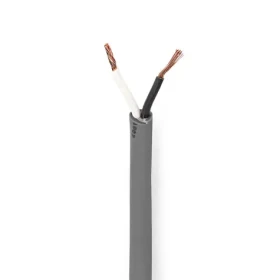Nedis Repro kabel 2 x 1.50 mm2 tmavě šedá / Měď / 100.0 m / Kulatý / PVC / Role (COTR15030GY100)
