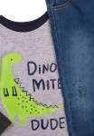 Chlapecký set - tričko a kalhoty džínové, Minoti, Mite 5, kluk - 86/92 | 18-24m