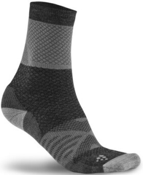 Craft XC Warm bílá s černou - Běžecké ponožky CRAFT XC Warm - bílá Velikost textilu: 40-42