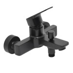 Vanová baterie SAT Cube Way bez sprchového setu 150 mm černá matná CU222C CU222C