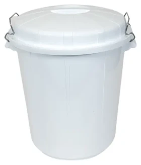 Denox INDUSTRIAL bílá / Nádoba na odpad / 70 l / PE-HD plast