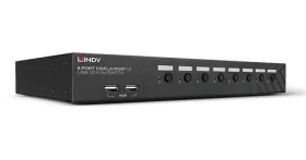 Lindy 8-Port DisplayPort 1.2 USB / KVM switch / 8 portů / 4K UHD / 1U / černá (39540)