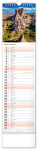 Nástěnný kalendář vázankový/kravata 2026 NOTIQUE - Krajina, 12 x 48 cm