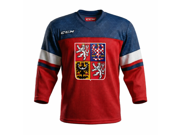CCM Dres české hokejové reprezentace Olymp 2026 - červený Velikost: XL