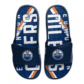 FOCO Pánské pantofle Edmonton Oilers NHL Colorblock Slipper Velikost: S = 39-41 EU