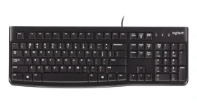 Logitech Media Keyboard K120 černá / Klávesnice / USB / UK (920-002501)