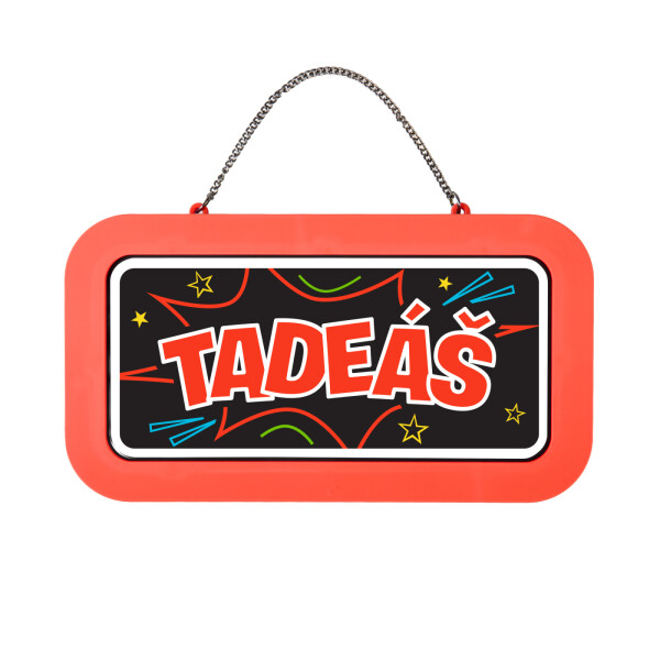 Neonová cedulka se jménem - Tadeáš - Albi