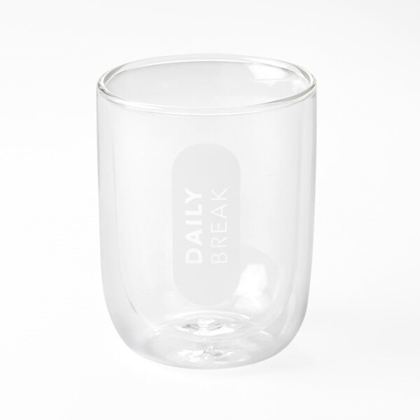 Räder Dvoustěnná sklenice Daily Break 250 ml, čirá barva, sklo