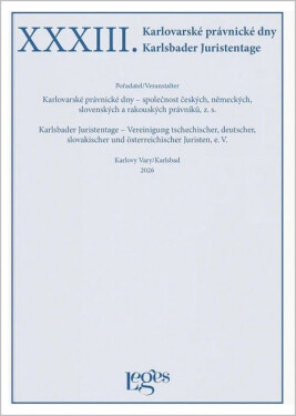 XXXIII. Karlovarské právnické dny - Vladimír Zoufalý