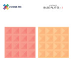 Connetix Connetix Tiles - Magnetické Základny Pastelová Lemon & Peach 2 ks