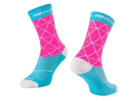 Force Evoke ponožky růžová/modrá vel. L-XL (42-46)