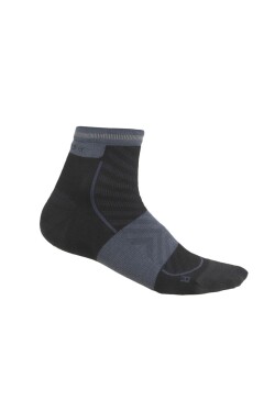 Dámské merino ponožky ICEBREAKER Wmns Run+ Ultralight Mini, Black/Graphite velikost: 38-40 (M)