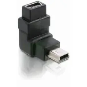 DeLock Adaptér USB mini B 5-pin 90° samec na USB mini B samice (65096)
