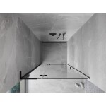 MEXEN/S - Mist-H L sprchové dveře křídlové levé 95, transparent, černá 8A5L-095-000-70-00-L