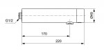 IDEAL STANDARD - SensorFlow Senzorová umyvadlová baterie, bateriové napájení, hedvábná černá A7560XG