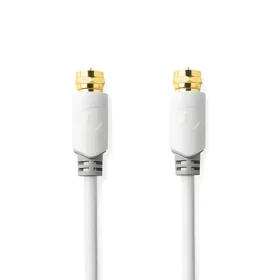 Nedis satelitní anténní kabel F(M) - F(M) pozlacený bílá / Kabel / 75 Ohm / 90 dB / stíněný / 2 m (CSBW41000WT20)