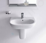 DURAVIT - D-Code Umyvadlo 650x500 mm, s přepadem, s otvorem pro baterii, bílá 23106500002