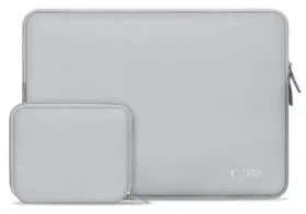 Tech-Protect NeoSlim šedá / Pouzdro pro notebook do 13-14" / sada s malou taškou na příslušenství (5906302374892)