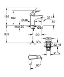 GROHE - Swift Umyvadlová baterie s výpustí Push-Open, studený start, chrom 24323001