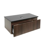 Koupelnová skříňka s deskou z umělého kamene SAT Evolution 98x30x44,8 cm ořech mat SATEVO100NATK SATEVO100NATK
