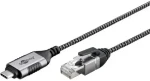 Goobay 74404 černá/šedá / Redukce USB-C na RJ-45 / 1 Gb/s / 3 m (74404)