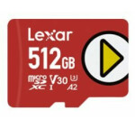 Lexar PLAY microSDXC 512GB / čtení: 150MBs / UHS-I U3 / A2 / Class 10 (LMSPLAY512G-BNNNG)