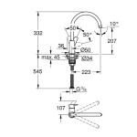 GROHE - BauEdge Dřezová baterie, chrom 31367001