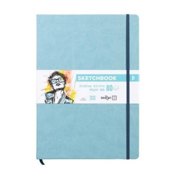 Skicovací blok Soft blue A4 140g 80 listů