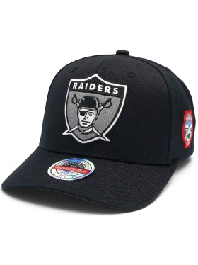 Mitchell & Ness Pánská kšiltovka Oakland Raiders NFL Black Out Sidepatch Classic Red Stretch-Snap