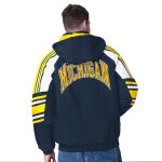 Starter Pánská bunda Michigan Wolverines NCAA Frontier Hooded Jacket Velikost: 2XL
