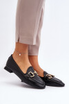Dámské mokasíny na ploché podrážce s ozdobou černé Iluvana 37