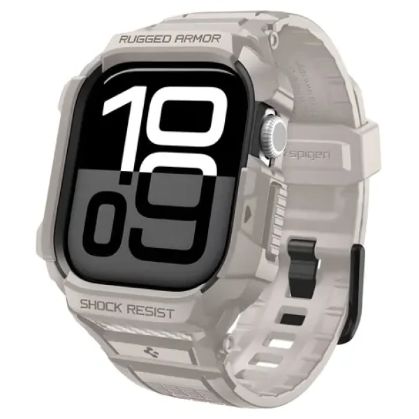 Spigen Rugged Armor Pro V2 béžová / Řemínek / Apple Watch 46 mm (ACS10506)
