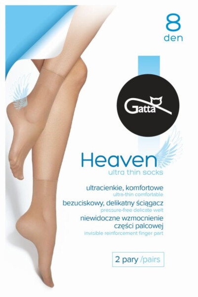 Dámské hladké ponožky HEAVEN 8DEN nero UNI