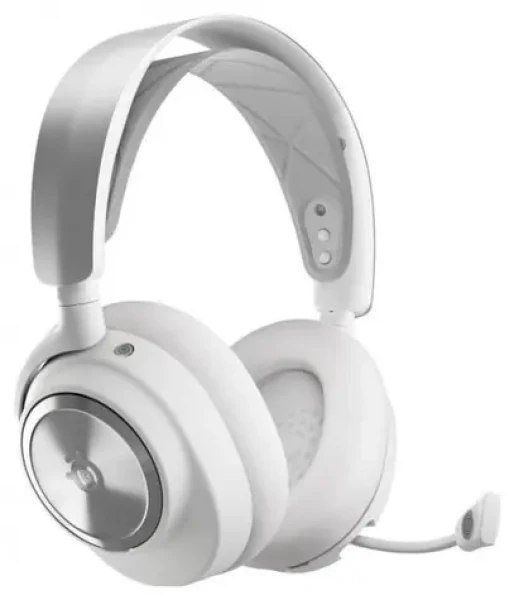 SteelSeries Arctis Nova Pro Wireless P bílá / Herní bezdrátová sluchátka / mikrofon / BT / USB-C / ANC / 3.5 mm (61526)
