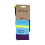 Ponožky FORCE STRIPE dlouhé, tmavě fialové (barva tmavě fialová, velikost S/M)
