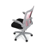 Dětská židle, výškově nastavitelná, růžová síťovina, KA-K2008 PINK