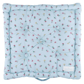GREEN GATE Prošívaný podsedák Lianca Pale Blue 50 × 50 cm, modrá barva, textil